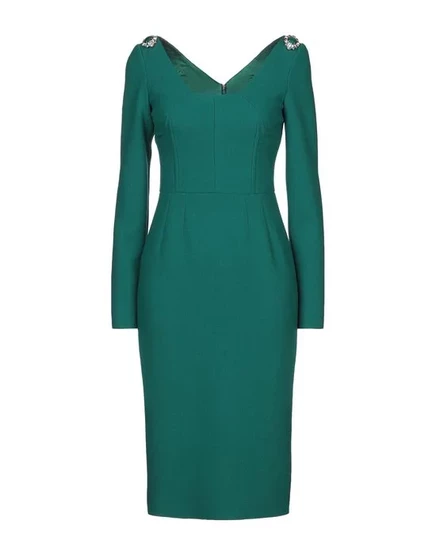 DOLCE&GABBANA Платье миди зелёный