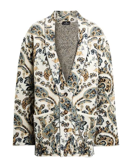 ETRO Кардиган гипсово-белый