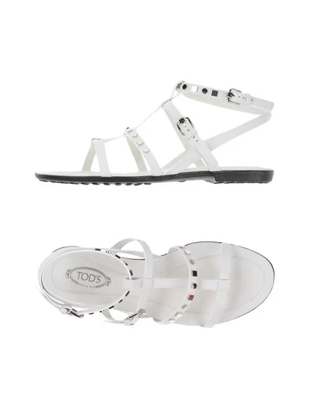 Женские сандалии Tod's, белые