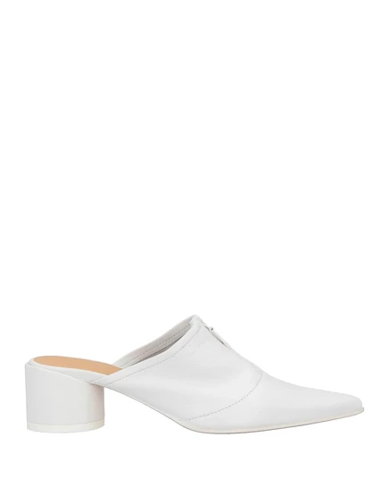 Женские мюли Maison Margiela PAPERMAG кожаные, белые
