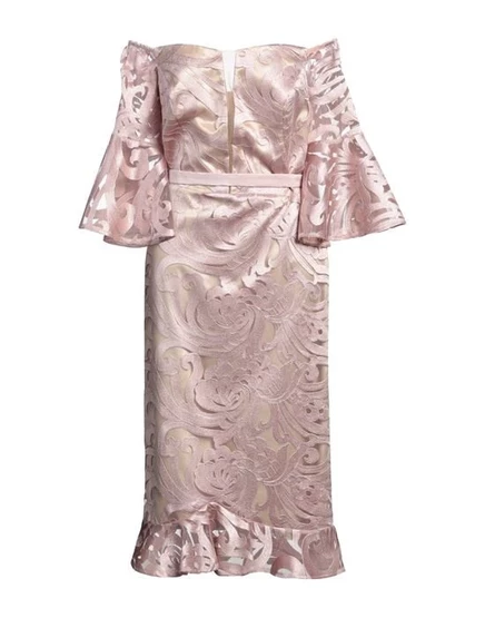 MISCHALIS ATELIER Платье миди античная роза