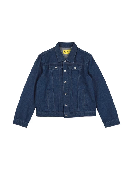 Детская джинсовая куртка Off-White Kids Junior, синяя