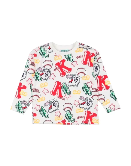 Детская футболка KENZO KIDS JUNIOR, белая