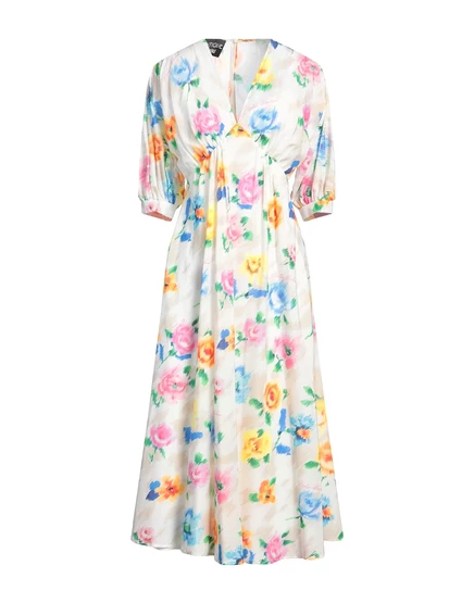 Женское расклешенное платье Boutique Moschino, белое