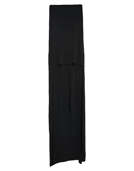 Женское платье MM6 MAISON MARGIELA асимметричное, черное