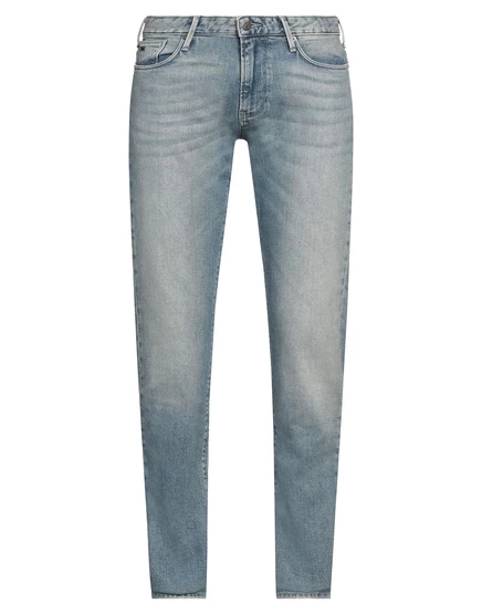 Мужские джинсы Emporio Armani, зауженные, синие