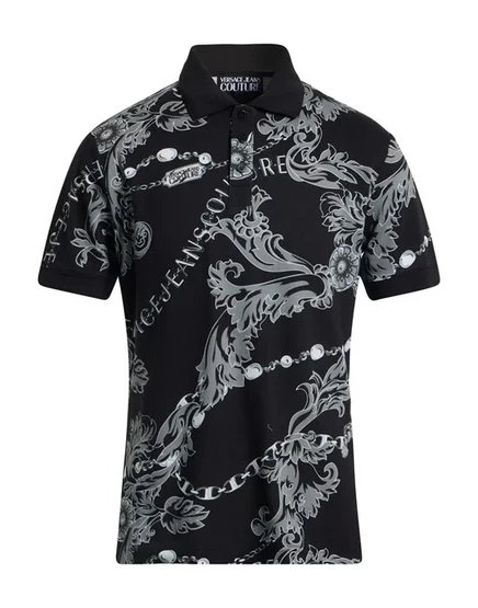 Поло Versace Jeans Couture, чёрное