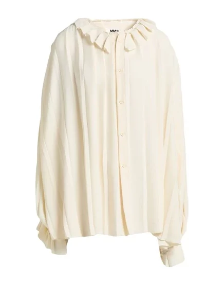MM6 MAISON MARGIELA Pубашка светло-кремовый