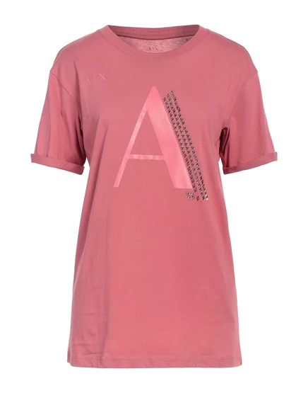 Женская футболка Armani Exchange Braccialin из джерси, античная роза