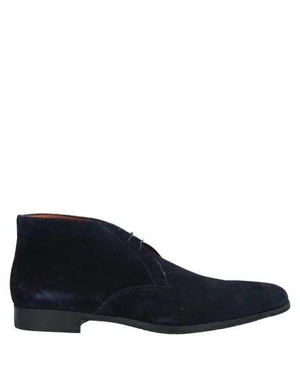Мужские ботинки Santoni Ibizen, замшевые, темно-синие