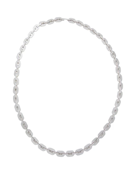 Колье Jil Sander, серебристое