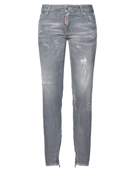 Женские джинсы dsquared2 papermag скинни, серые