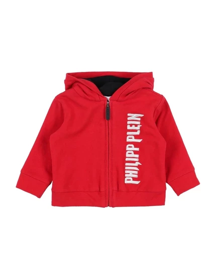 Унисекс толстовка Philipp Plein с капюшоном, красная