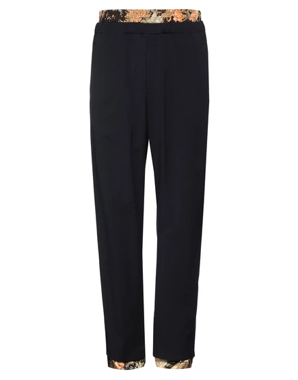 Мужские брюки Dries Van Noten шерстяные, тёмно-синие