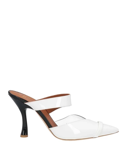 Женские мюли MALONE SOULIERS PAPERMAG кожаные, белые