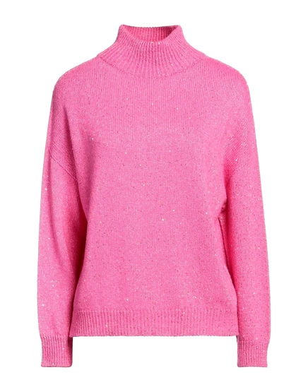 Женская водолазка Blumarine JADR с пайетками, маджента