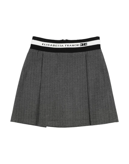 Детская юбка Elisabetta Franchi Junior, тёмно-серая