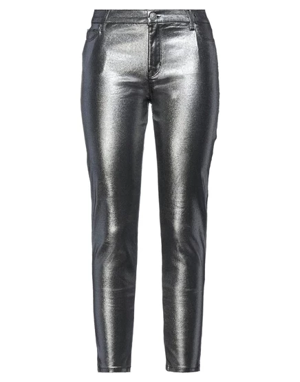 Женские брюки My Twin Twinset Papermag, серебристые