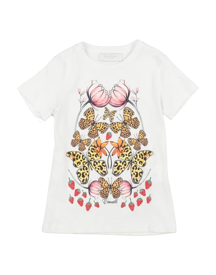 Женская футболка Roberto Cavalli KIDS, белая