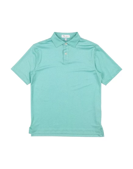 Мужское поло peter millar junior, светло-зелёное
