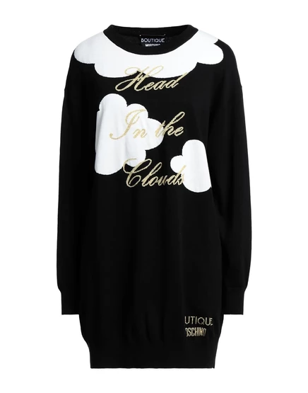 Женское платье Boutique Moschino Papermag, черное