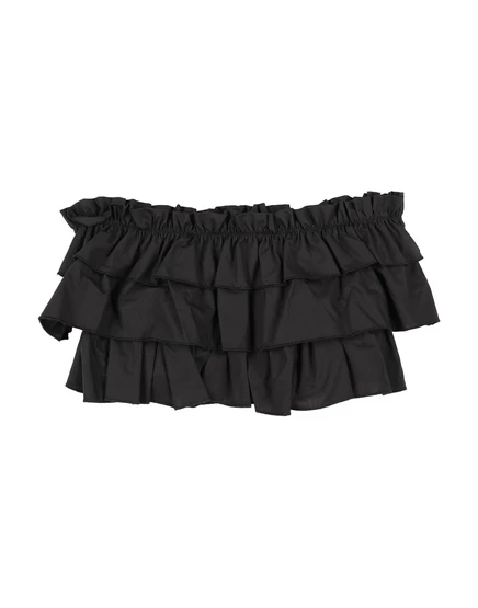 Женский топ Monnalisa Promotion Junior из хлопка, черный