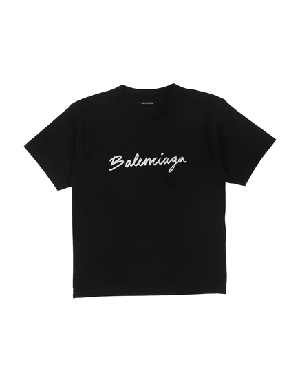 Детская футболка Balenciaga Kids, чёрная