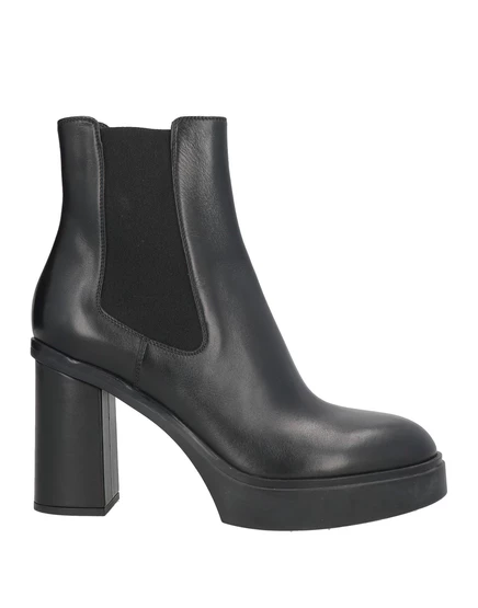 Женские челси Santoni WONDERWOMAN, кожаные, черные