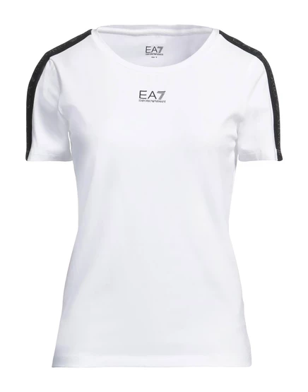 Женская футболка EA7 Jadr, белая