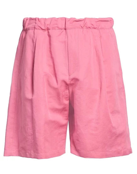 Мужские шорты Low Brand из льна и хлопка, розовые