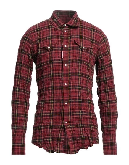 DSQUARED2 Pубашка кирпичный