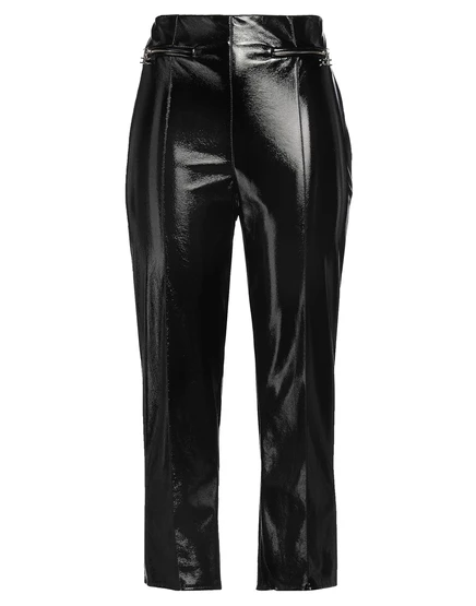 Женские брюки Elisabetta Franchi из искусственной кожи, черные