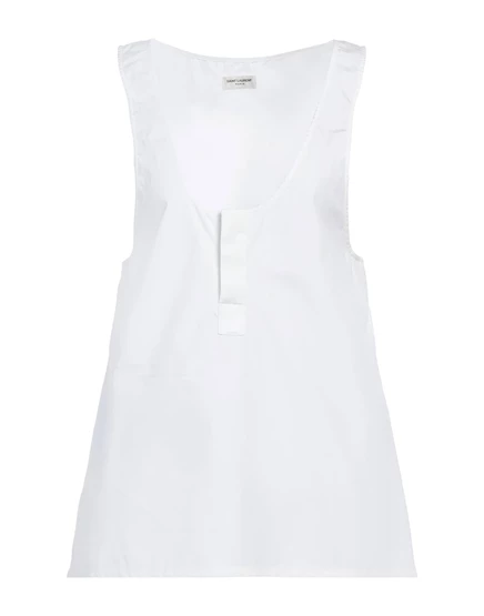 Женский топ Saint Laurent Lorenz_SP, белый