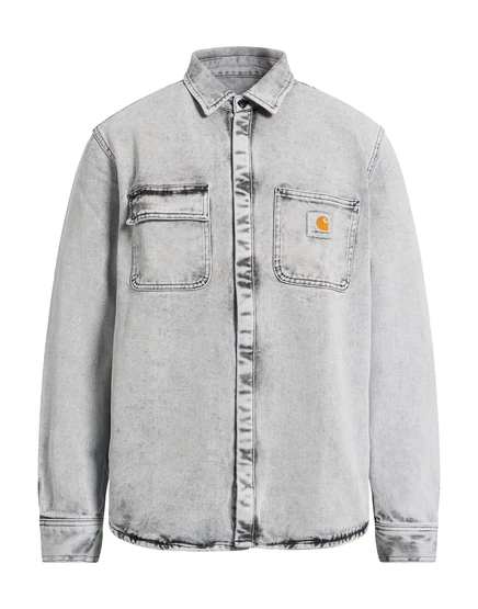 Мужская джинсовая рубашка Carhartt делаве, серая