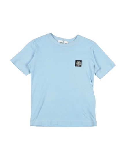 Мужская футболка Stone Island Junior, небесно-голубая