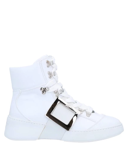 Женские высокие кроссовки Roger Vivier Wonderwoman, белые