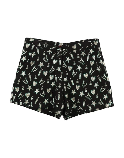 Женские шорты MSGM Junior, черные