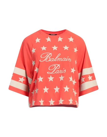 Женская футболка Balmain, коралловая