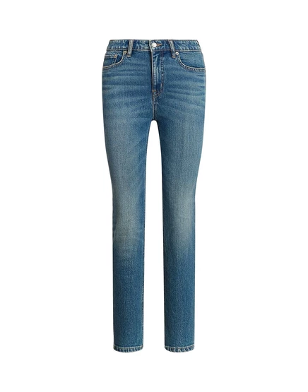 Женские зауженные джинсы Lauren Ralph Lauren, синие