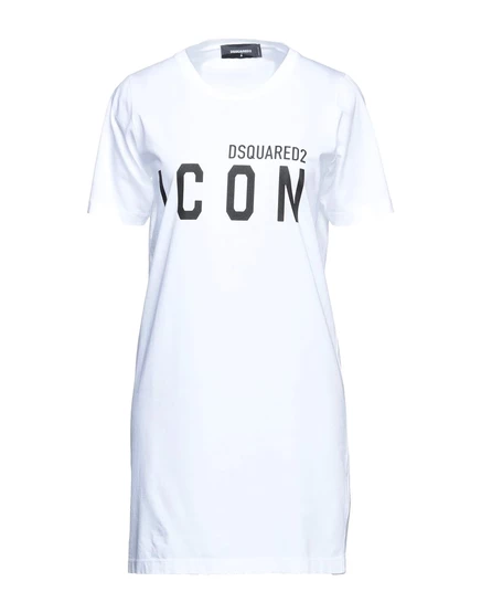 Женское платье-футболка DSquared2 JADR, белое