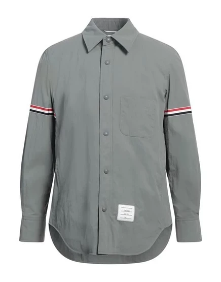 THOM BROWNE Pубашка шалфейно-зелёный