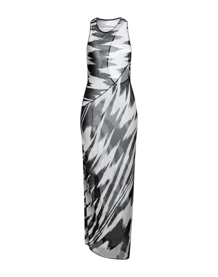 Женское макси-платье Missoni PAPERMAG вязаное, чёрное