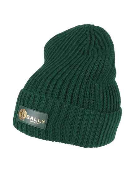 Мужской берет Bally из мериноса, изумрудный