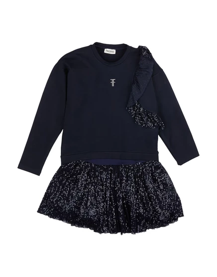 Детское платье Fracomina Mini Junior, темно-синее