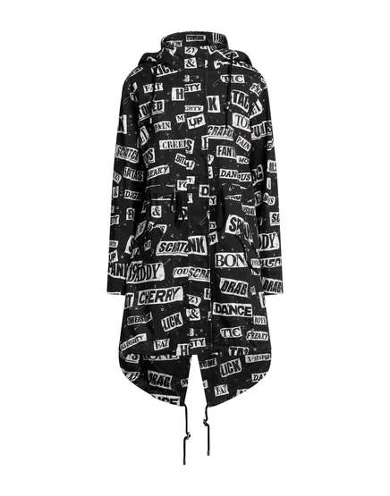 Женское пальто Moschino PAPERMAG, чёрное