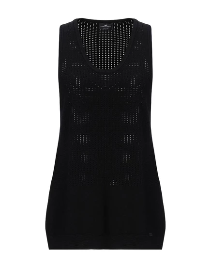 Женский вязаный топ Elisabetta Franchi, черный