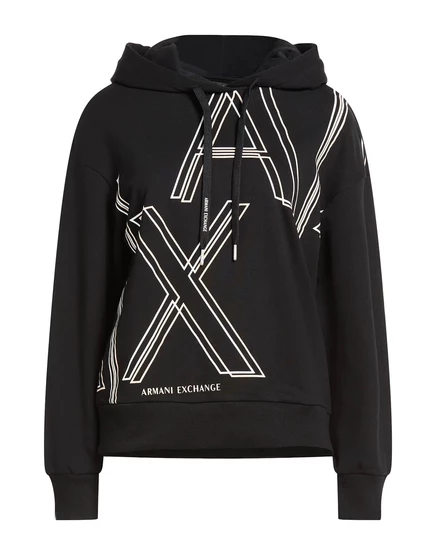 Женское худи Armani Exchange PAPERMAG, черное