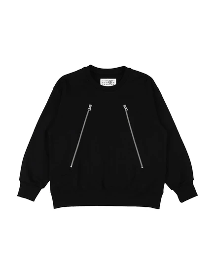 Детский свитшот MM6 Maison Margiela, черный