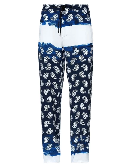 Мужские брюки MSGM YOBA с принтом, темно-синие