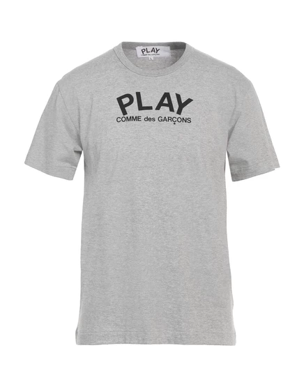 Мужская футболка COMME des GARONS PLAY, светло-серая